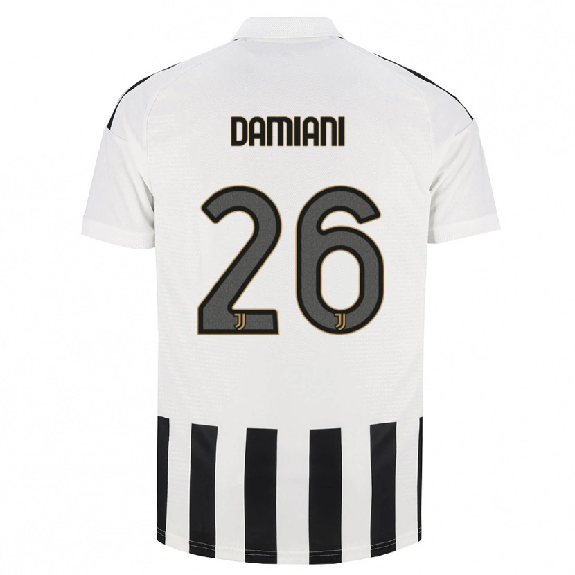 Danxen Niño Camiseta Samuele Damiani #26 Negro Blanco Marrón 1ª Equipación 2026/27 La Camisa