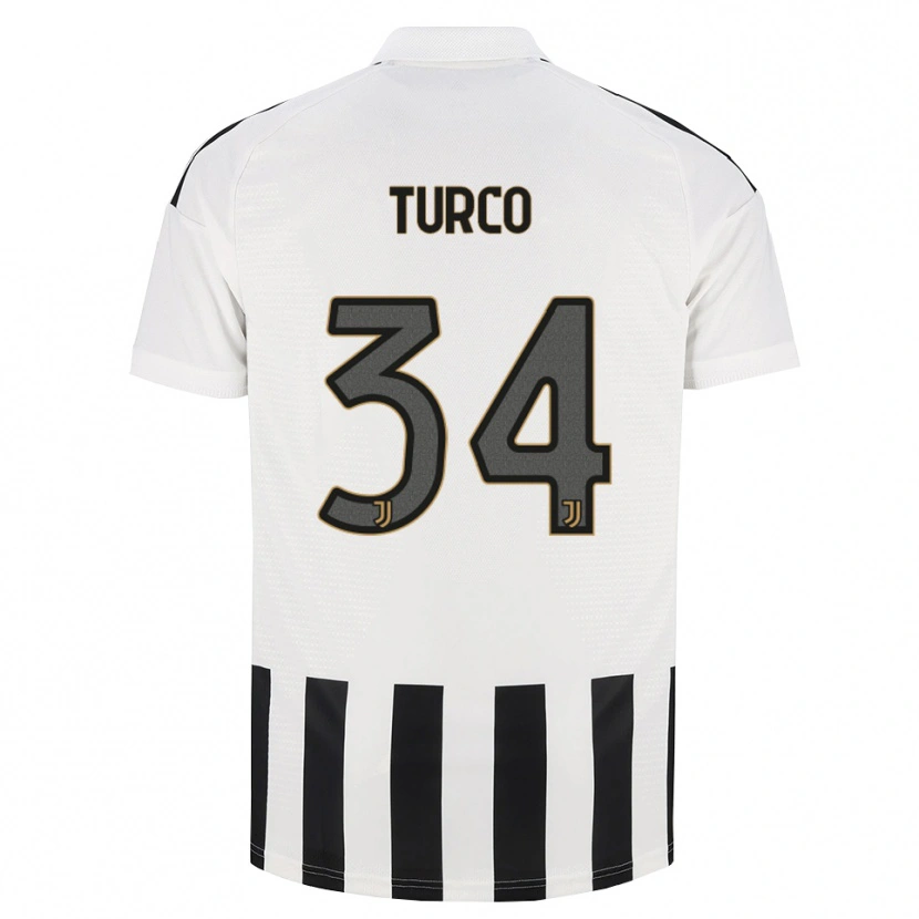 Danxen Niño Camiseta Stefano Turco #34 Negro Blanco Marrón 1ª Equipación 2026/27 La Camisa