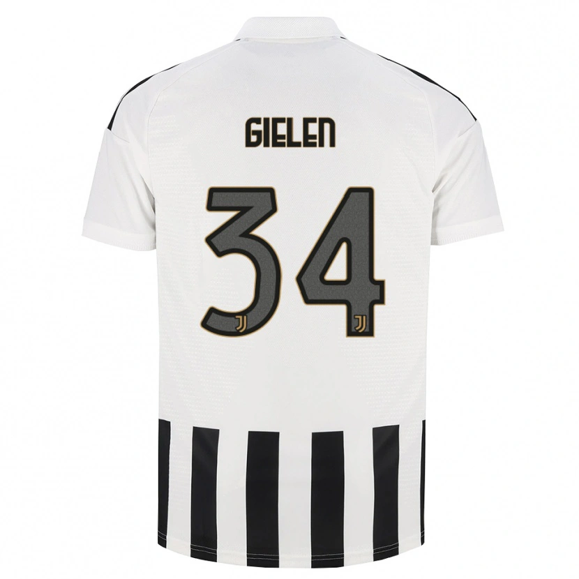 Danxen Niño Camiseta Wout Gielen #34 Negro Blanco Marrón 1ª Equipación 2026/27 La Camisa