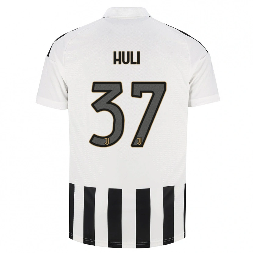 Danxen Niño Camiseta Raffaele Huli #37 Negro Blanco Marrón 1ª Equipación 2026/27 La Camisa