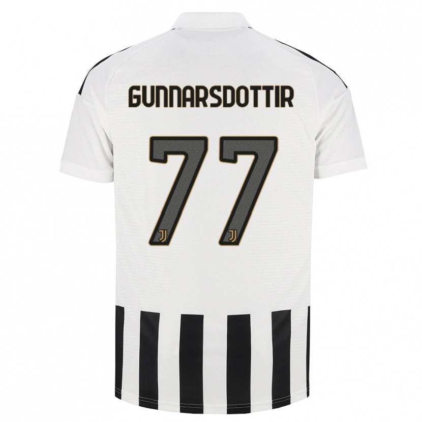 Danxen Niño Camiseta Sara Bjork Gunnarsdottir #77 Negro Blanco Marrón 1ª Equipación 2026/27 La Camisa