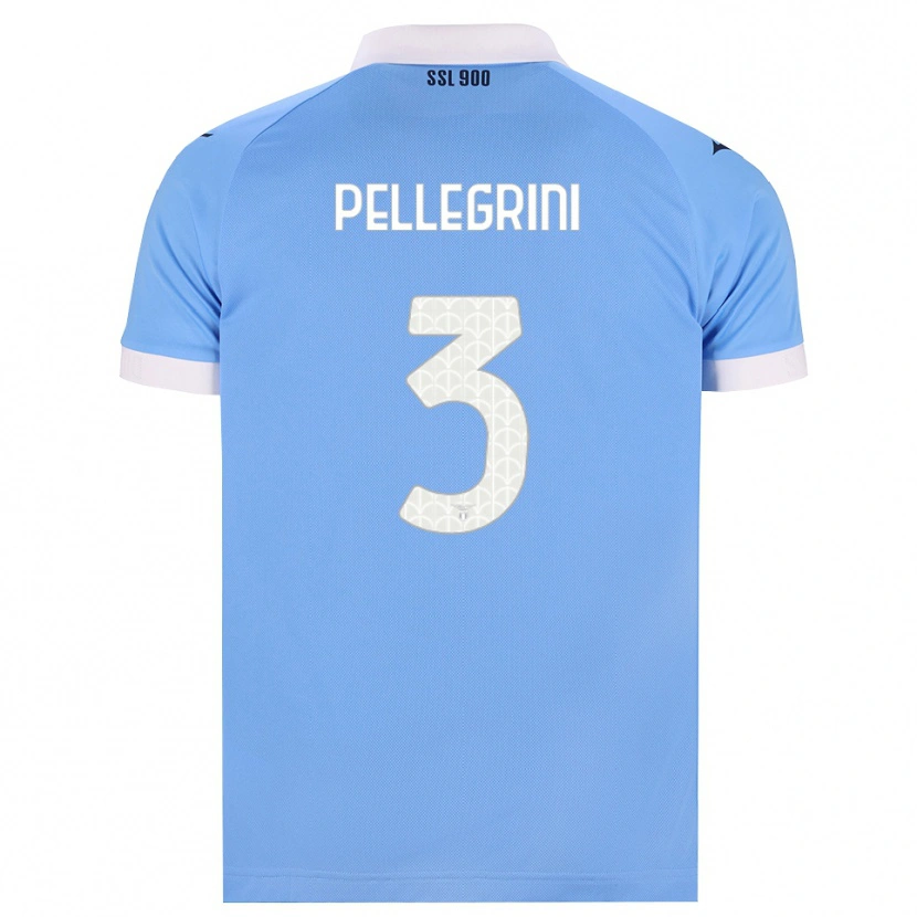 Danxen Niño Camiseta Luca Pellegrini #3 Azul Cielo Negro Blanco 1ª Equipación 2026/27 La Camisa