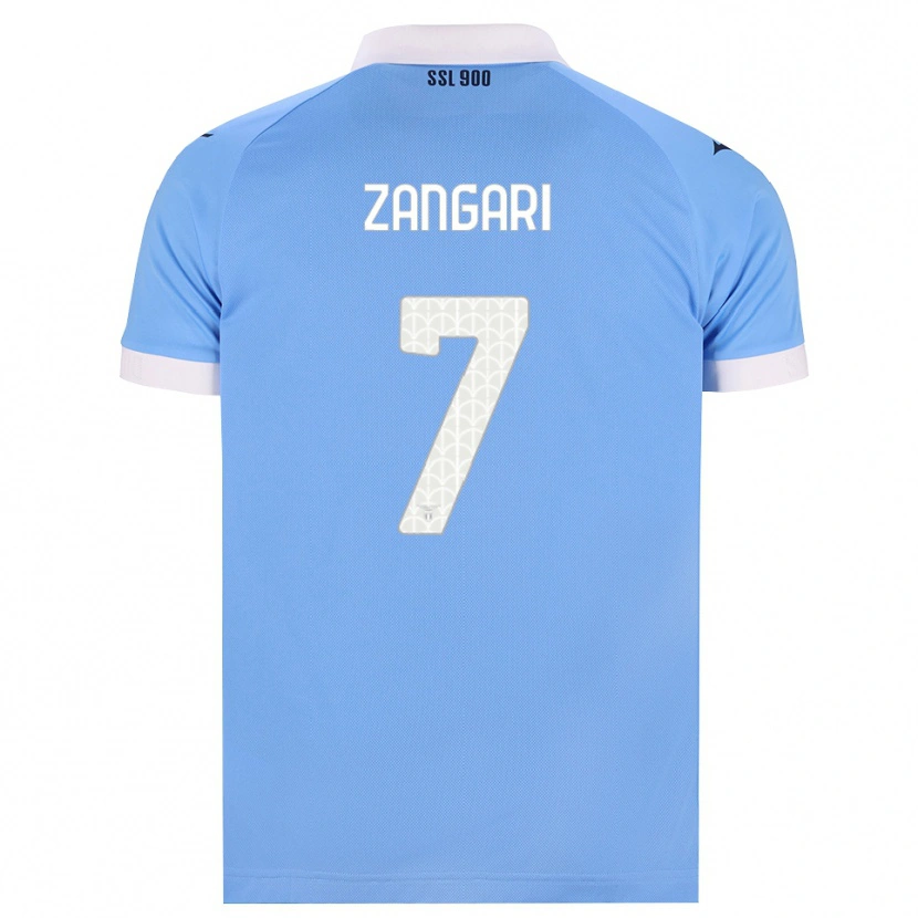 Danxen Niño Camiseta Vincenzo Zangari #7 Azul Cielo Negro Blanco 1ª Equipación 2026/27 La Camisa