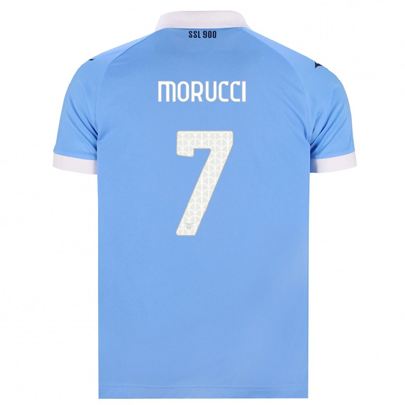 Danxen Niño Camiseta Alessandro Morucci #7 Azul Cielo Negro Blanco 1ª Equipación 2026/27 La Camisa