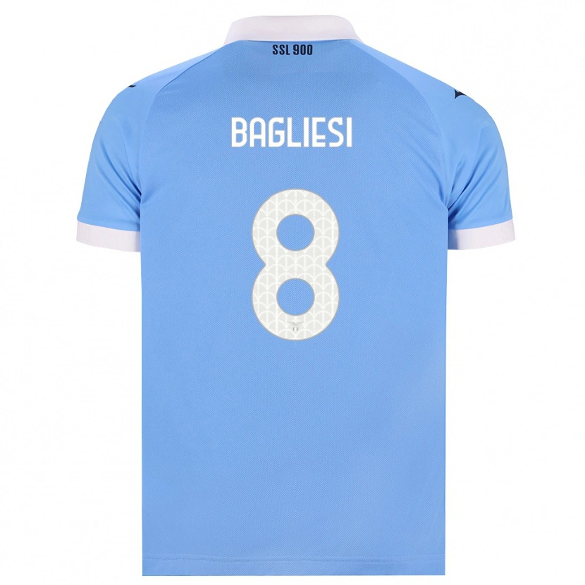 Danxen Niño Camiseta Thomas Bagliesi #8 Azul Cielo Negro Blanco 1ª Equipación 2026/27 La Camisa