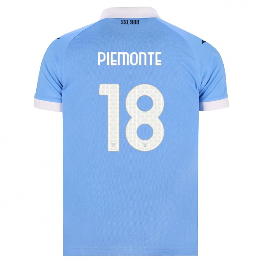 Danxen Niño Camiseta Martina Piemonte #18 Azul Cielo Negro Blanco 1ª Equipación 2026/27 La Camisa