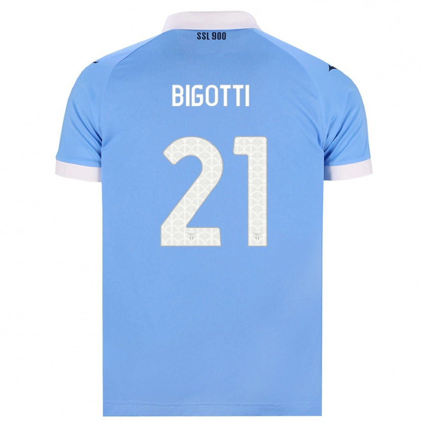 Danxen Niño Camiseta Massimo Bigotti #21 Azul Cielo Negro Blanco 1ª Equipación 2026/27 La Camisa