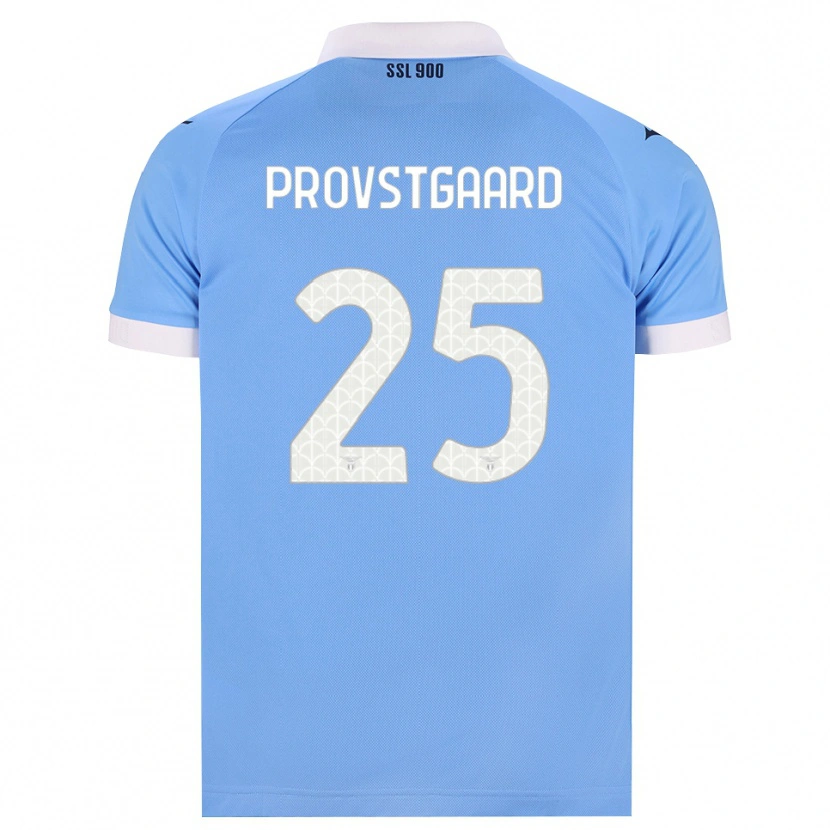 Danxen Niño Camiseta Oliver Provstgaard #25 Azul Cielo Negro Blanco 1ª Equipación 2026/27 La Camisa
