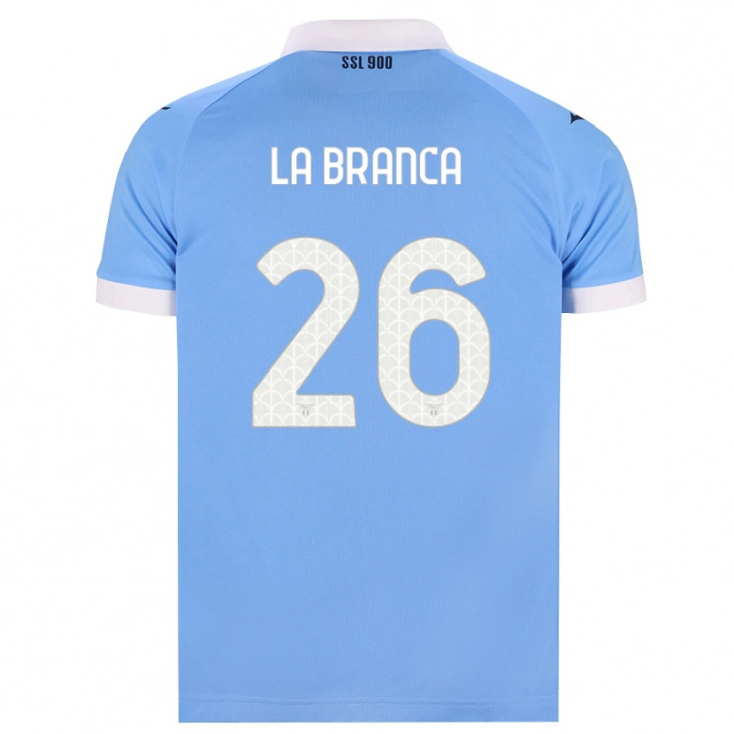 Danxen Niño Camiseta Ruggero La Branca #26 Azul Cielo Negro Blanco 1ª Equipación 2026/27 La Camisa