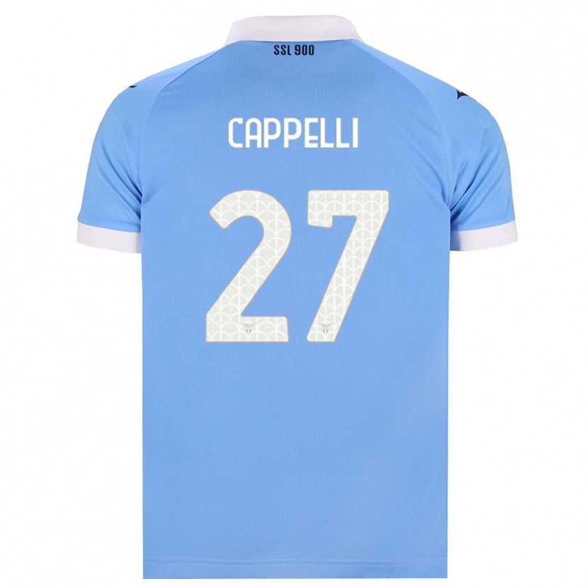Danxen Niño Camiseta Tommaso Cappelli #27 Azul Cielo Negro Blanco 1ª Equipación 2026/27 La Camisa