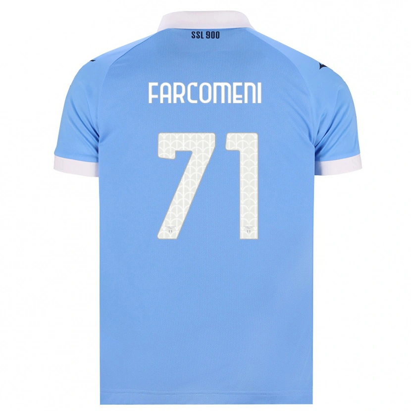Danxen Niño Camiseta Valerio Farcomeni #71 Azul Cielo Negro Blanco 1ª Equipación 2026/27 La Camisa