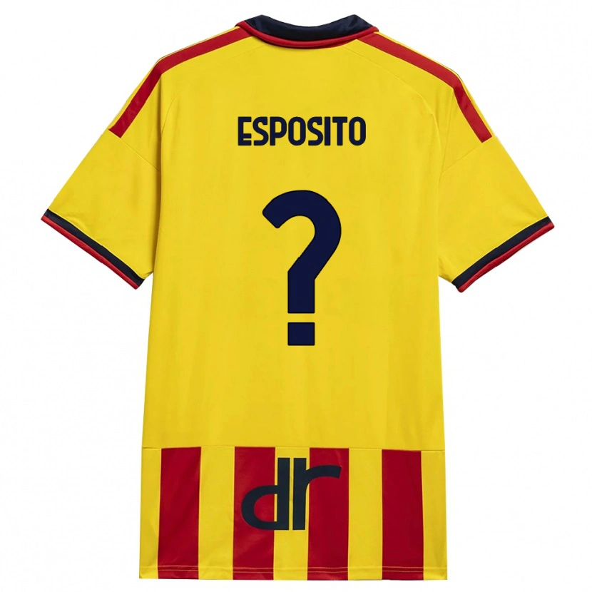 Danxen Niño Camiseta Sebastian Esposito #0 Amarillo Rojo 1ª Equipación 2026/27 La Camisa