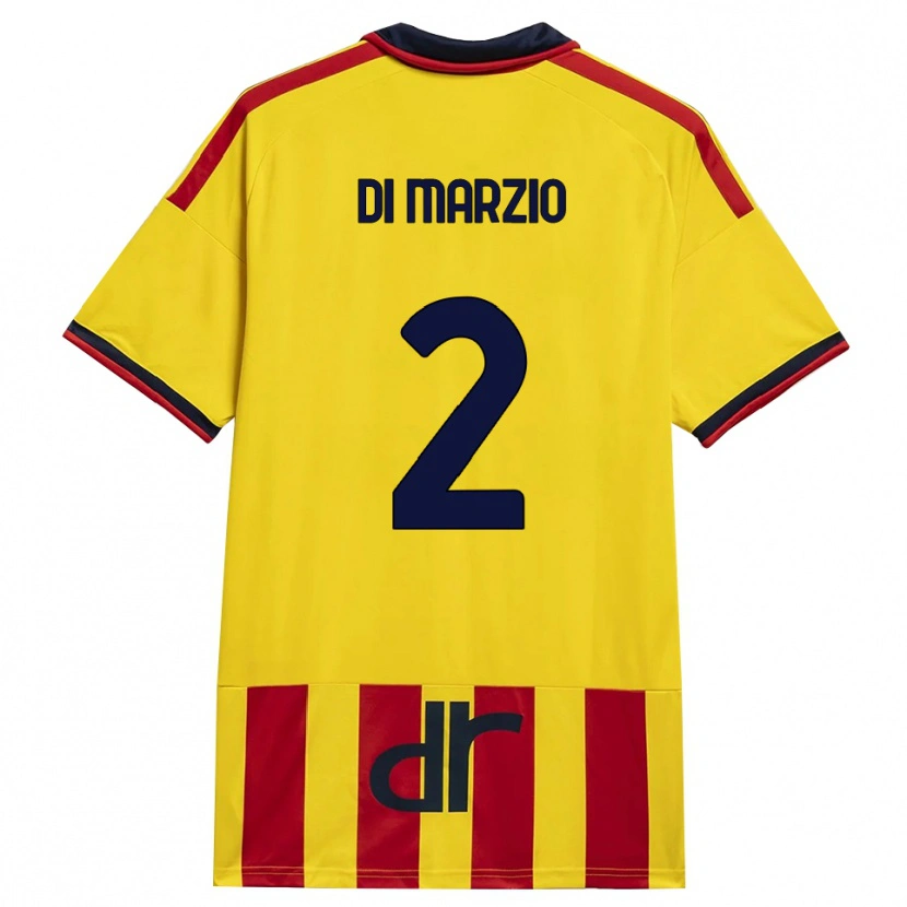 Danxen Niño Camiseta Flavio Di Marzio #2 Amarillo Rojo 1ª Equipación 2026/27 La Camisa