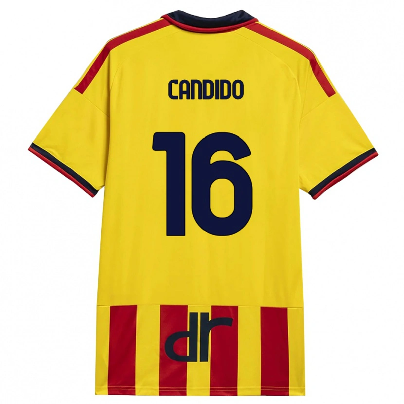Danxen Niño Camiseta Filippo Candido #16 Amarillo Rojo 1ª Equipación 2026/27 La Camisa