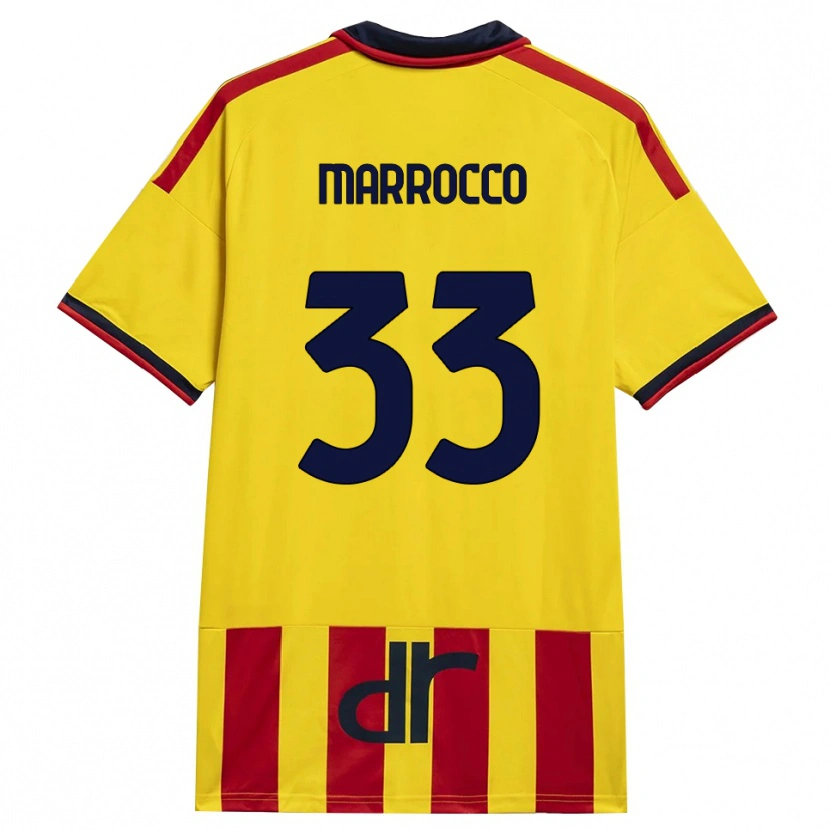 Danxen Niño Camiseta Iacopo Marrocco #33 Amarillo Rojo 1ª Equipación 2026/27 La Camisa
