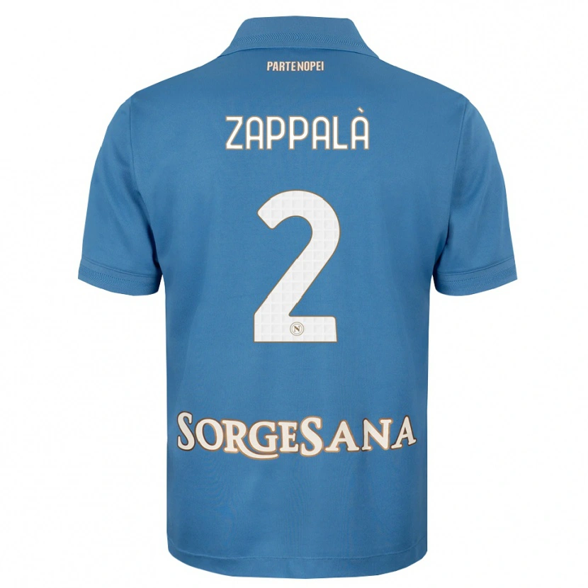 Danxen Niño Camiseta Andrea Zappalà #2 Azul Neblina Blanco 1ª Equipación 2026/27 La Camisa
