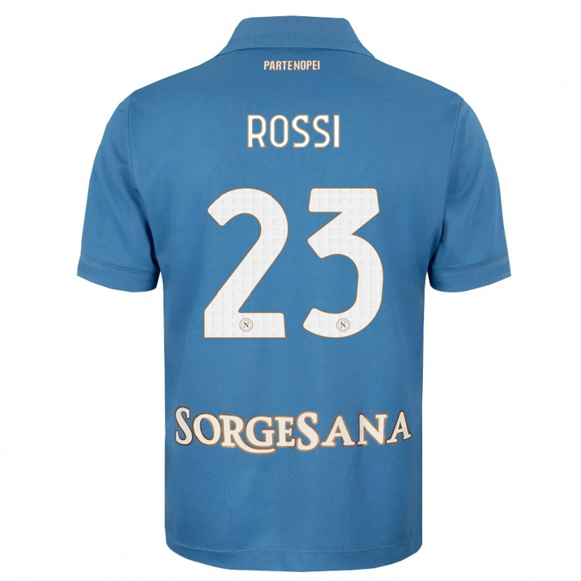 Danxen Niño Camiseta Leonardo Rossi #23 Azul Neblina Blanco 1ª Equipación 2026/27 La Camisa