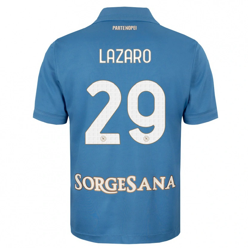 Danxen Niño Camiseta Paloma Lázaro #29 Azul Neblina Blanco 1ª Equipación 2026/27 La Camisa