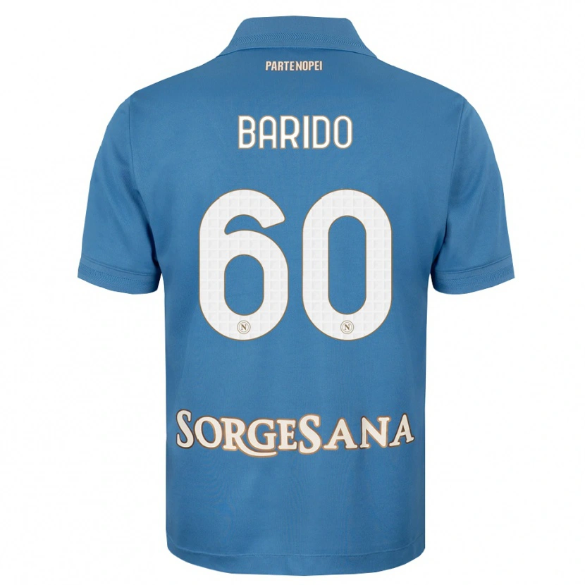Danxen Niño Camiseta Francisco Baridó #60 Azul Neblina Blanco 1ª Equipación 2026/27 La Camisa