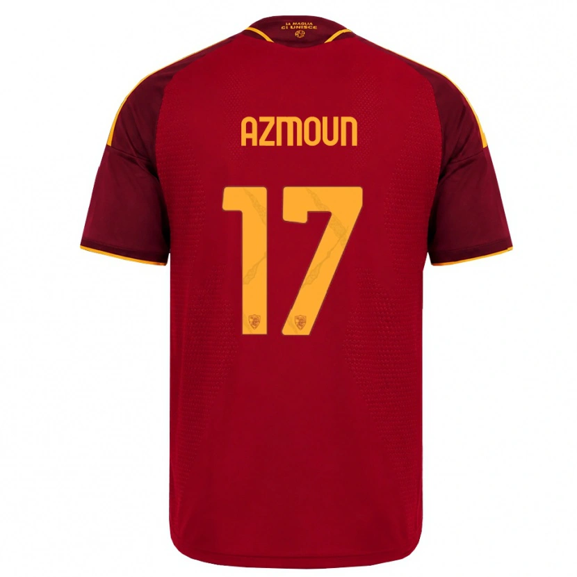 Danxen Niño Camiseta Sardar Azmoun #17 Rojo Dorado Amarillo 1ª Equipación 2026/27 La Camisa