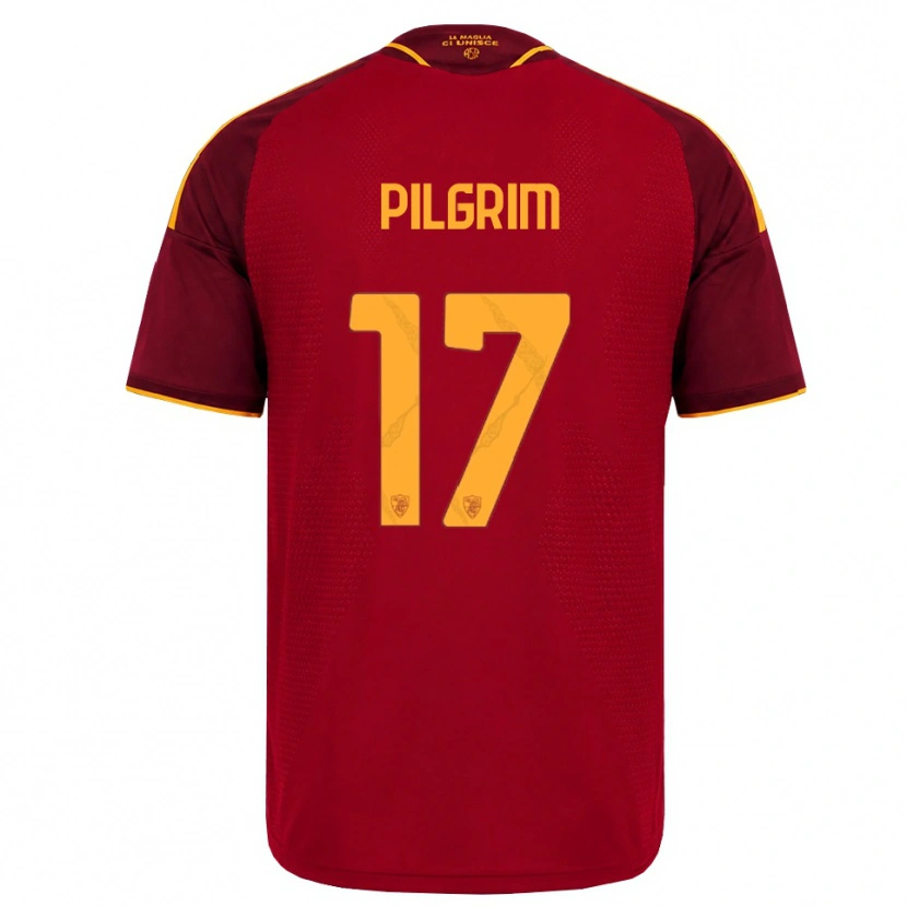 Danxen Niño Camiseta Alayah Pilgrim #17 Rojo Dorado Amarillo 1ª Equipación 2026/27 La Camisa