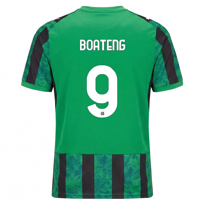 Danxen Niño Camiseta Owen Boateng #9 Verde Negro Blanco 1ª Equipación 2026/27 La Camisa