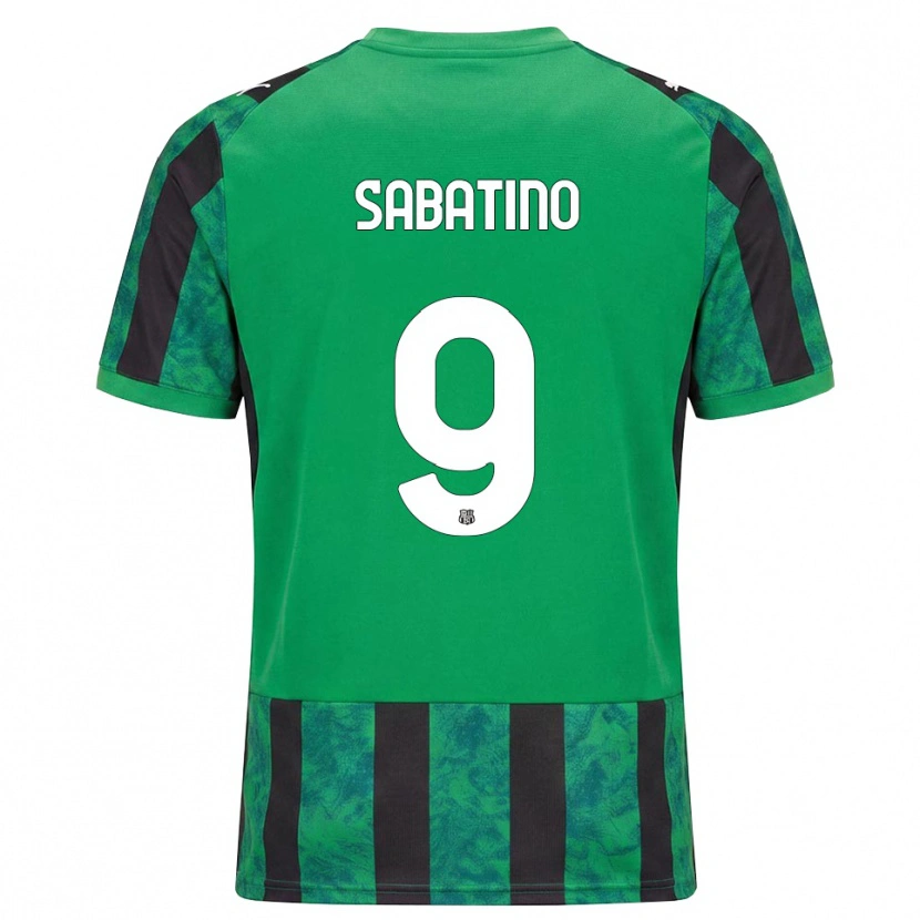 Danxen Niño Camiseta Daniela Sabatino #9 Verde Negro Blanco 1ª Equipación 2026/27 La Camisa