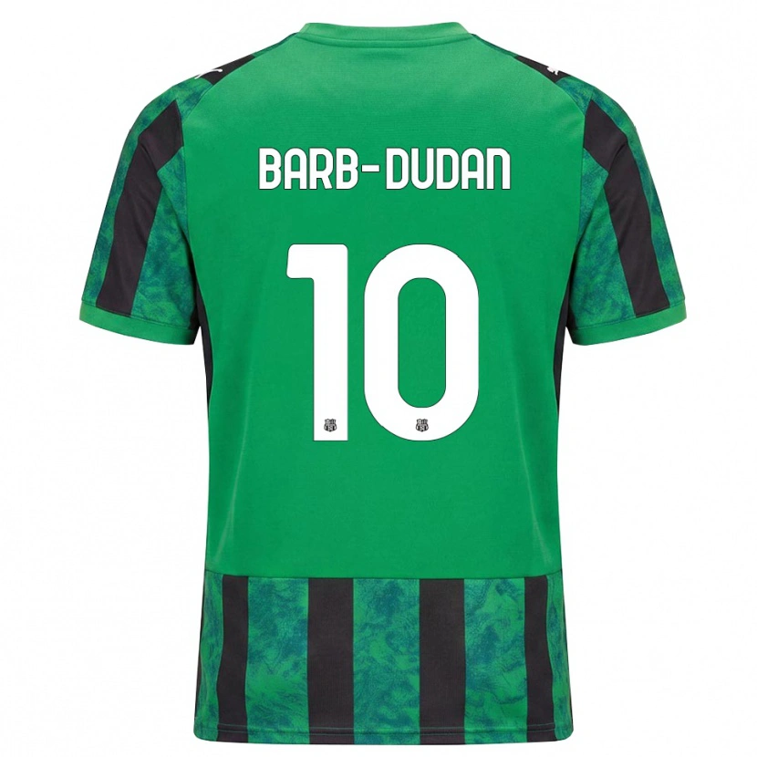 Danxen Niño Camiseta Marco Barb-Dudan #10 Verde Negro Blanco 1ª Equipación 2026/27 La Camisa