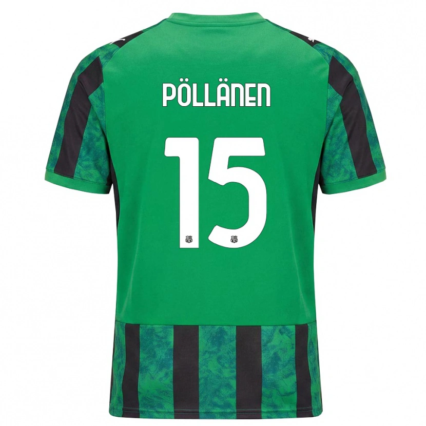 Danxen Niño Camiseta Pharez Pöllänen #15 Verde Negro Blanco 1ª Equipación 2026/27 La Camisa