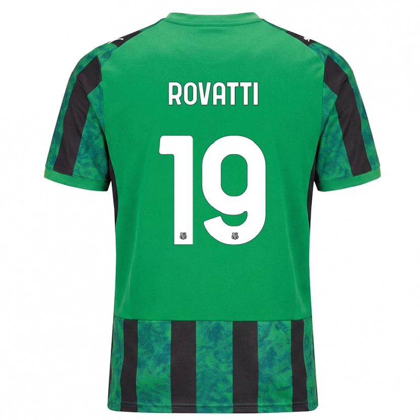 Danxen Niño Camiseta Matteo Rovatti #19 Verde Negro Blanco 1ª Equipación 2026/27 La Camisa