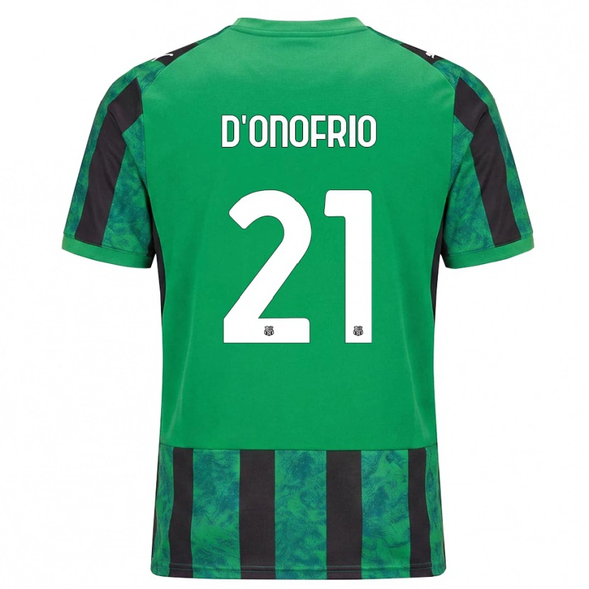 Danxen Niño Camiseta Karol D'onofrio #21 Verde Negro Blanco 1ª Equipación 2026/27 La Camisa