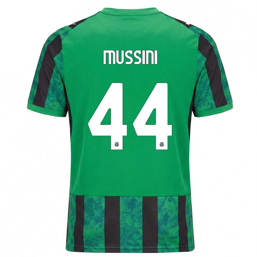 Danxen Niño Camiseta Andrea Mussini #44 Verde Negro Blanco 1ª Equipación 2026/27 La Camisa