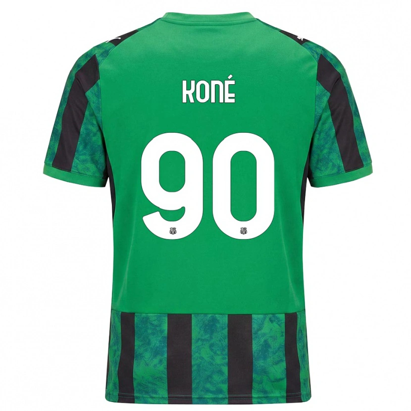 Danxen Niño Camiseta Ismaël Koné #90 Verde Negro Blanco 1ª Equipación 2026/27 La Camisa