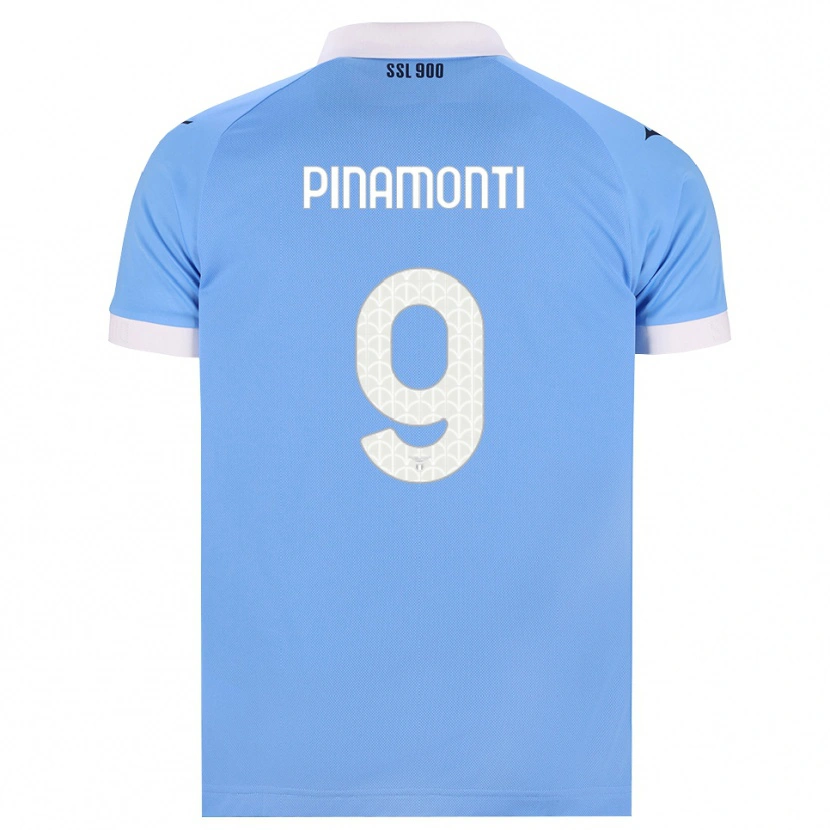 Danxen Niño Camiseta Andrea Pinamonti #9 Azul Cielo Negro Blanco 1ª Equipación 2026/27 La Camisa