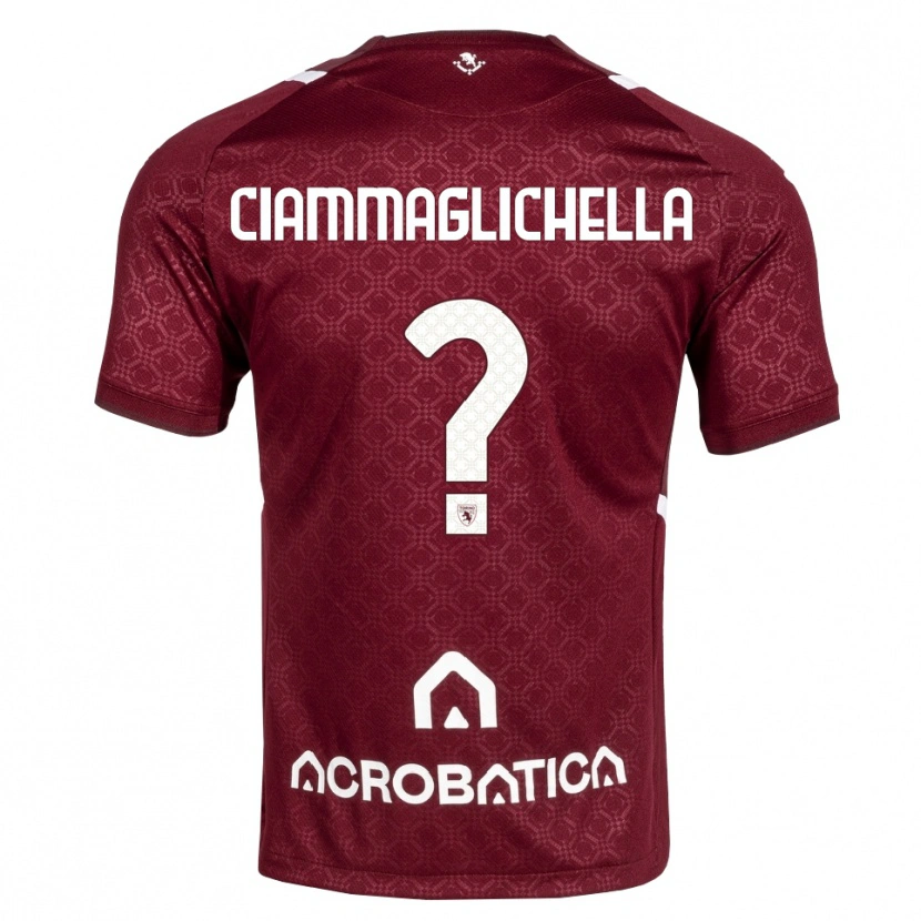 Danxen Niño Camiseta Aaron Ciammaglichella #0 Burdeos Blanco 1ª Equipación 2026/27 La Camisa