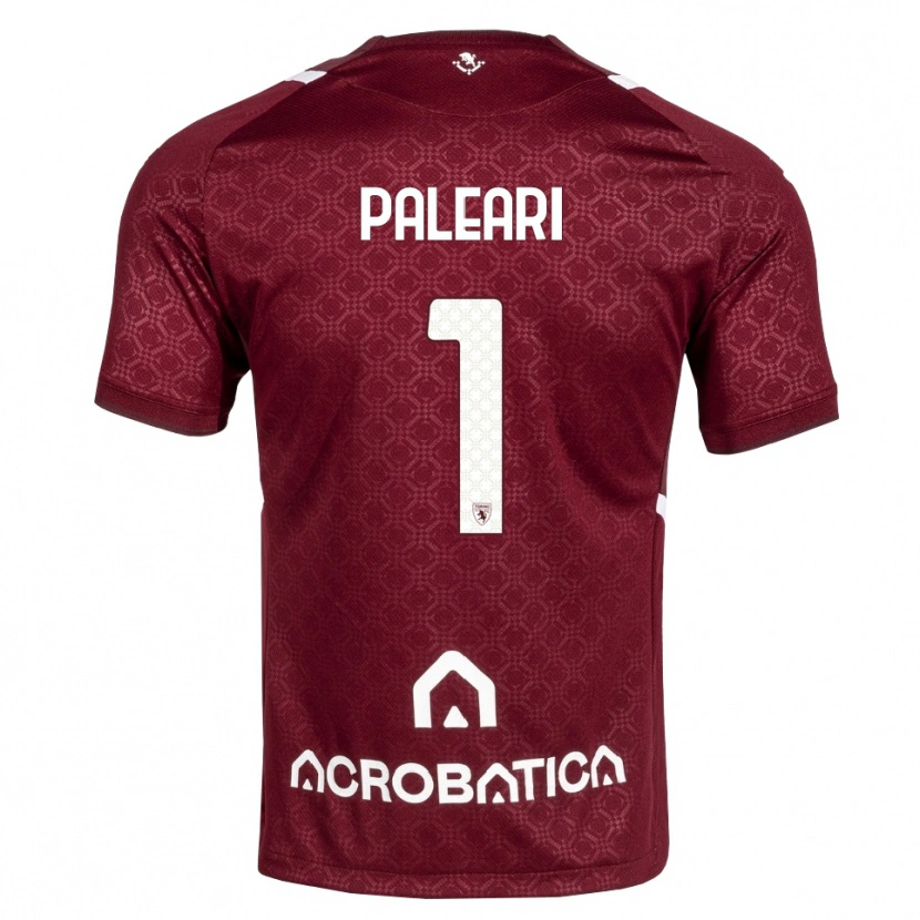 Danxen Niño Camiseta Alberto Paleari #1 Burdeos Blanco 1ª Equipación 2026/27 La Camisa