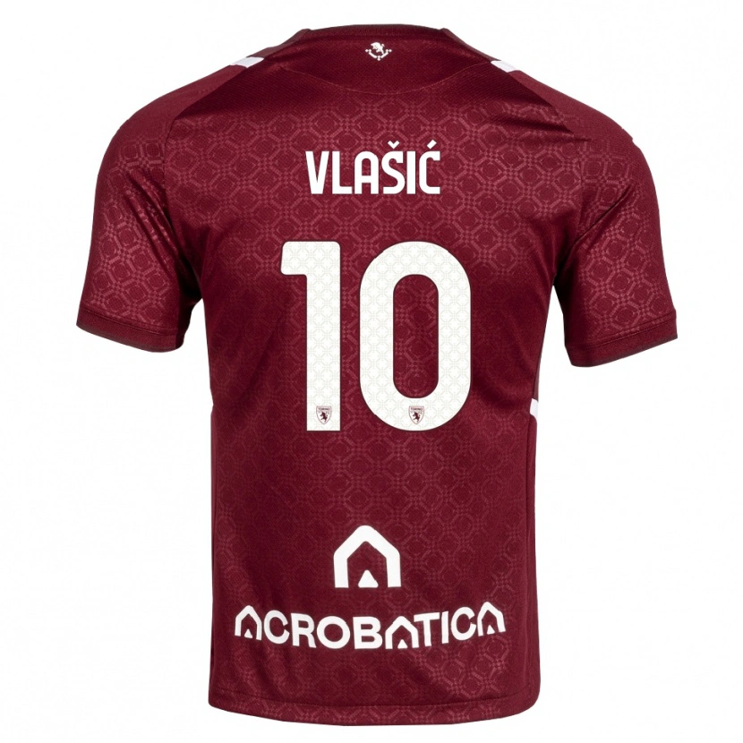 Danxen Niño Camiseta Nikola Vlašić #10 Burdeos Blanco 1ª Equipación 2026/27 La Camisa