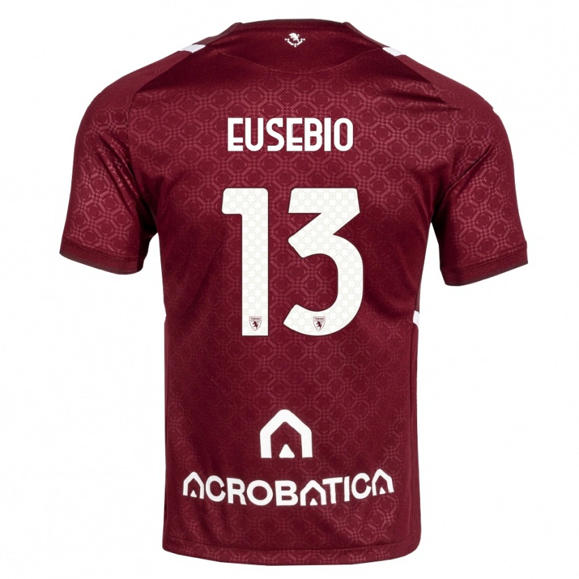 Danxen Niño Camiseta Chiara Eusebio #13 Burdeos Blanco 1ª Equipación 2026/27 La Camisa