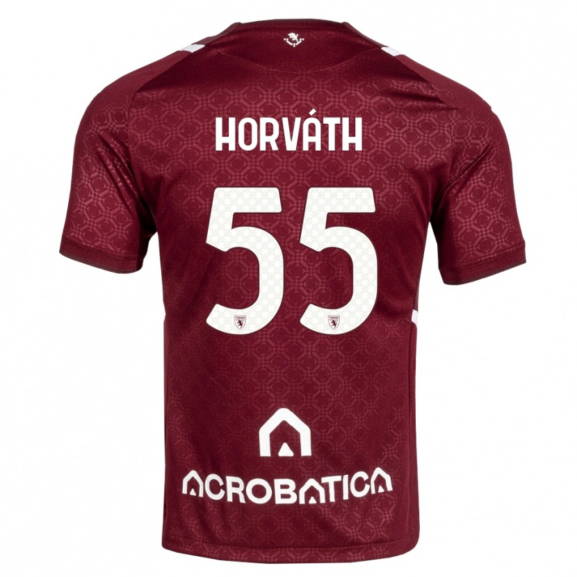 Danxen Niño Camiseta Krisztofer Horváth #55 Burdeos Blanco 1ª Equipación 2026/27 La Camisa
