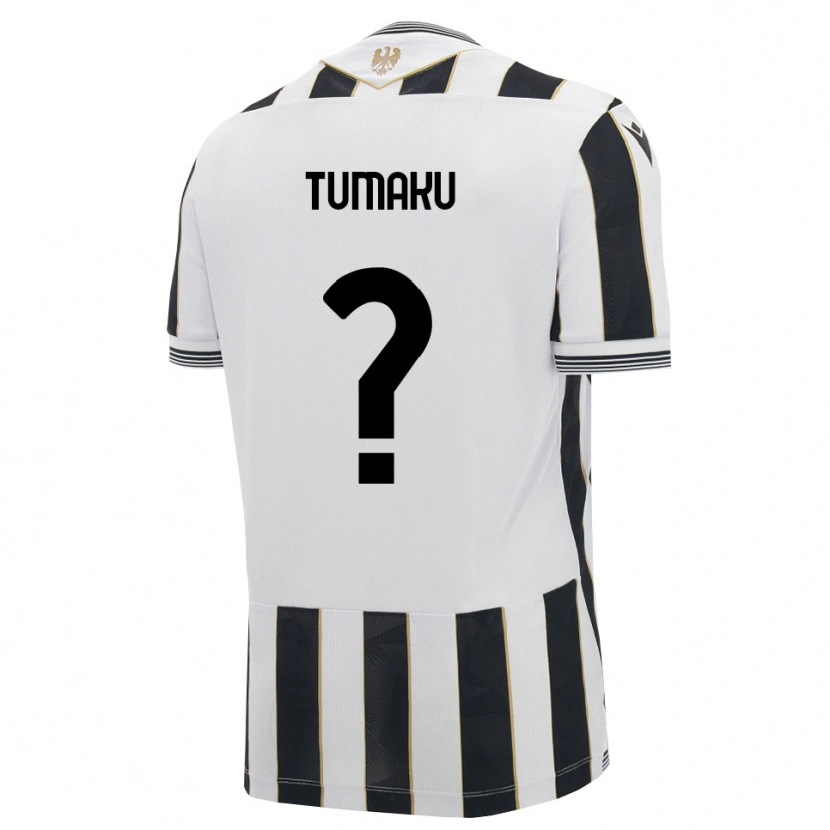 Danxen Niño Camiseta Niccolò Tumaku #0 Negro Blanco Rosa 1ª Equipación 2026/27 La Camisa