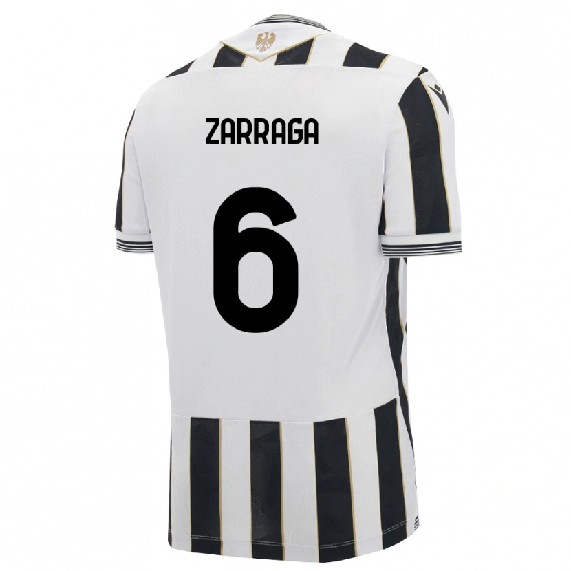 Danxen Niño Camiseta Oier Zarraga #6 Negro Blanco Rosa 1ª Equipación 2026/27 La Camisa