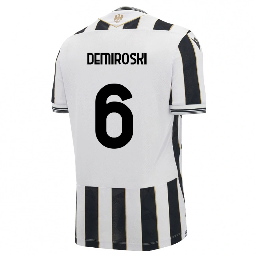 Danxen Niño Camiseta Shenol Demiroski #6 Negro Blanco Rosa 1ª Equipación 2026/27 La Camisa