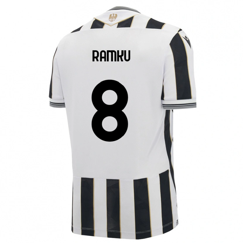 Danxen Niño Camiseta Alex Ramku #8 Negro Blanco Rosa 1ª Equipación 2026/27 La Camisa