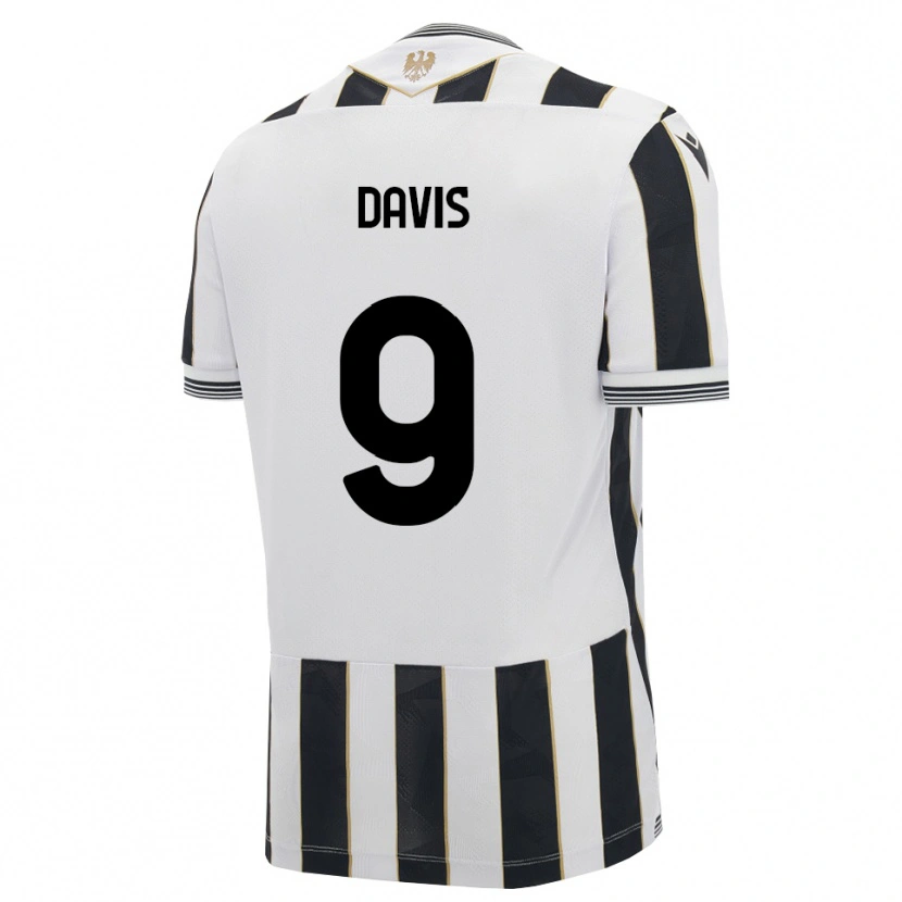 Danxen Niño Camiseta Keinan Davis #9 Negro Blanco Rosa 1ª Equipación 2026/27 La Camisa