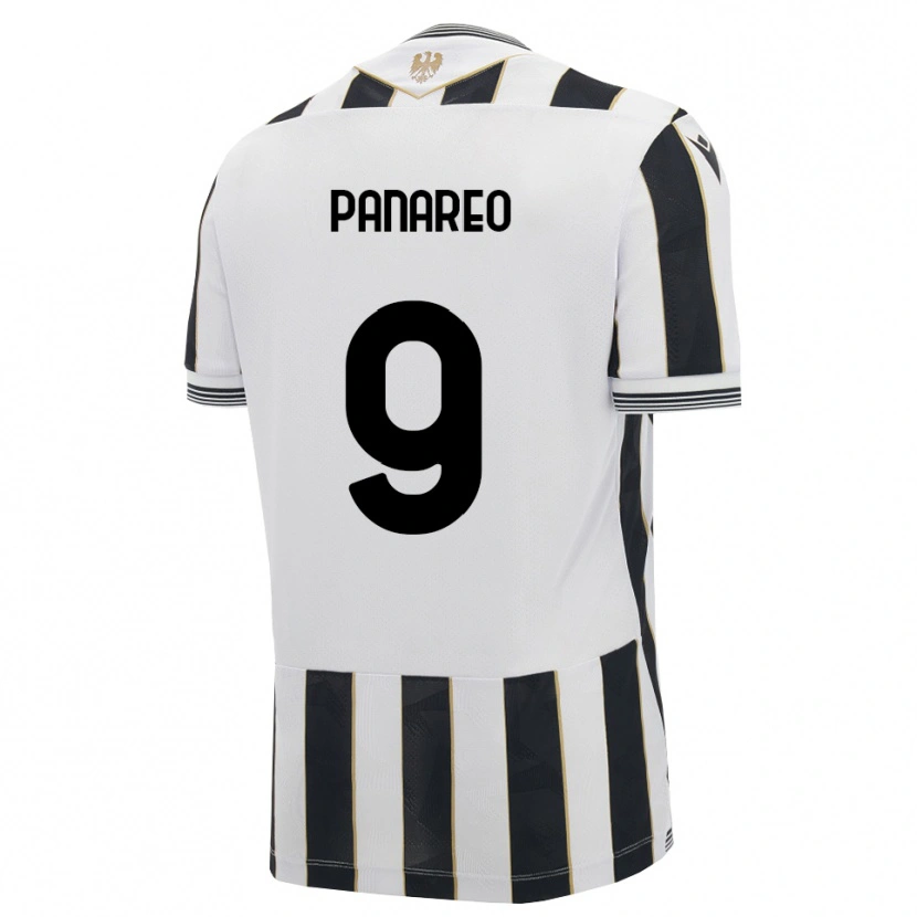 Danxen Niño Camiseta Pierpaolo Panareo #9 Negro Blanco Rosa 1ª Equipación 2026/27 La Camisa