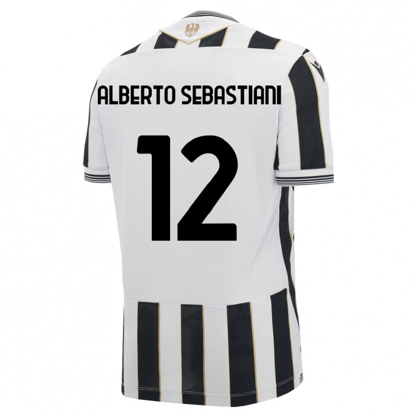 Danxen Niño Camiseta José Alberto Sebastiani #12 Negro Blanco Rosa 1ª Equipación 2026/27 La Camisa