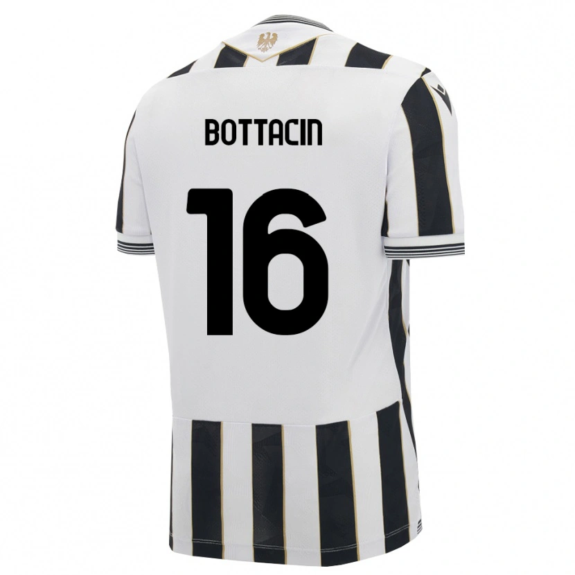 Danxen Niño Camiseta Enrico Bottacin #16 Negro Blanco Rosa 1ª Equipación 2026/27 La Camisa