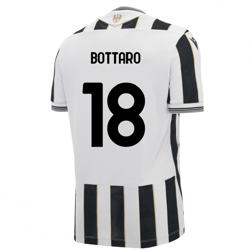 Danxen Niño Camiseta Leonardo Bottaro #18 Negro Blanco Rosa 1ª Equipación 2026/27 La Camisa