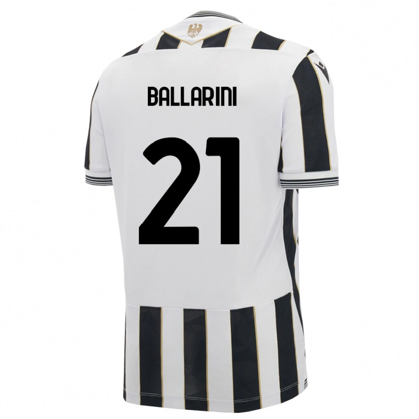 Danxen Niño Camiseta Marco Ballarini #21 Negro Blanco Rosa 1ª Equipación 2026/27 La Camisa
