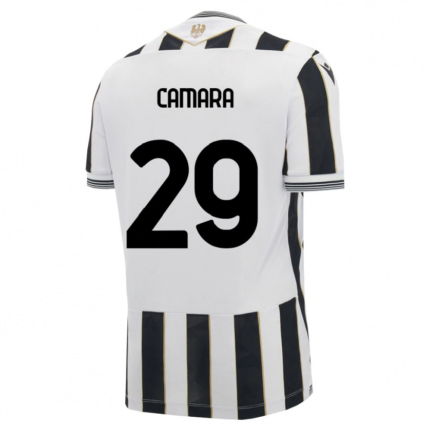 Danxen Niño Camiseta Abdoulaye Camara #29 Negro Blanco Rosa 1ª Equipación 2026/27 La Camisa